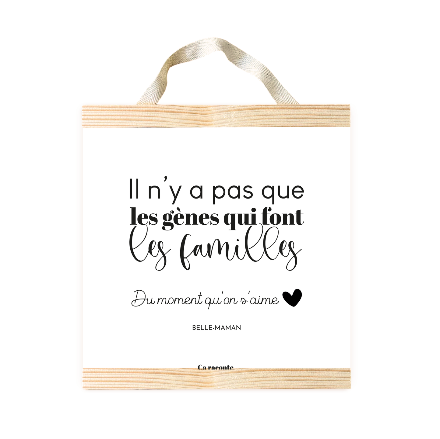 IL N'Y A PAS QUE LES GENES BELLE MAMAN (25X25) - Poster