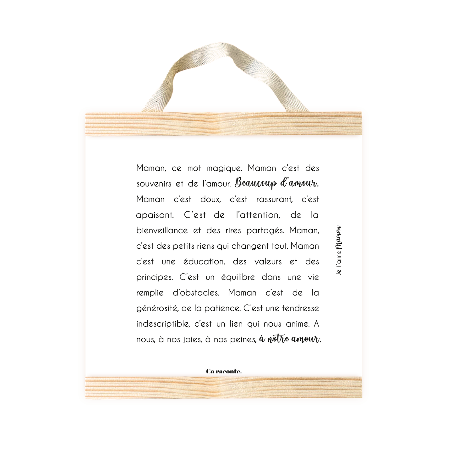 MAMAN MOT DOUX (25x25) - Poster