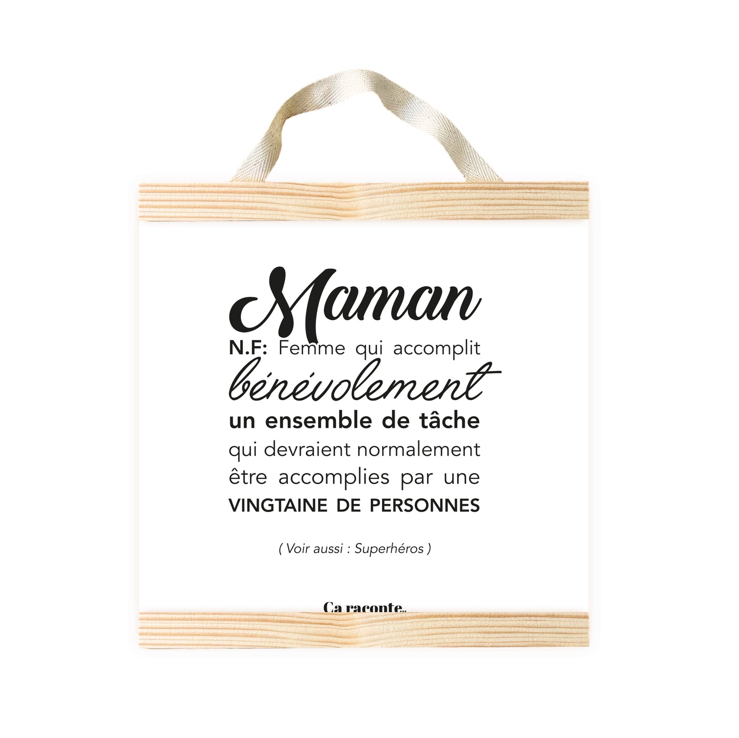 MAMAN SUPER HEROS (25x25) - Poster