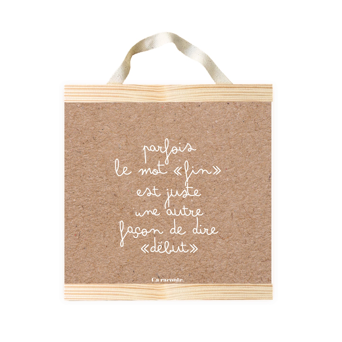 PARFOIS LE MOT FIN (25x25) - Poster