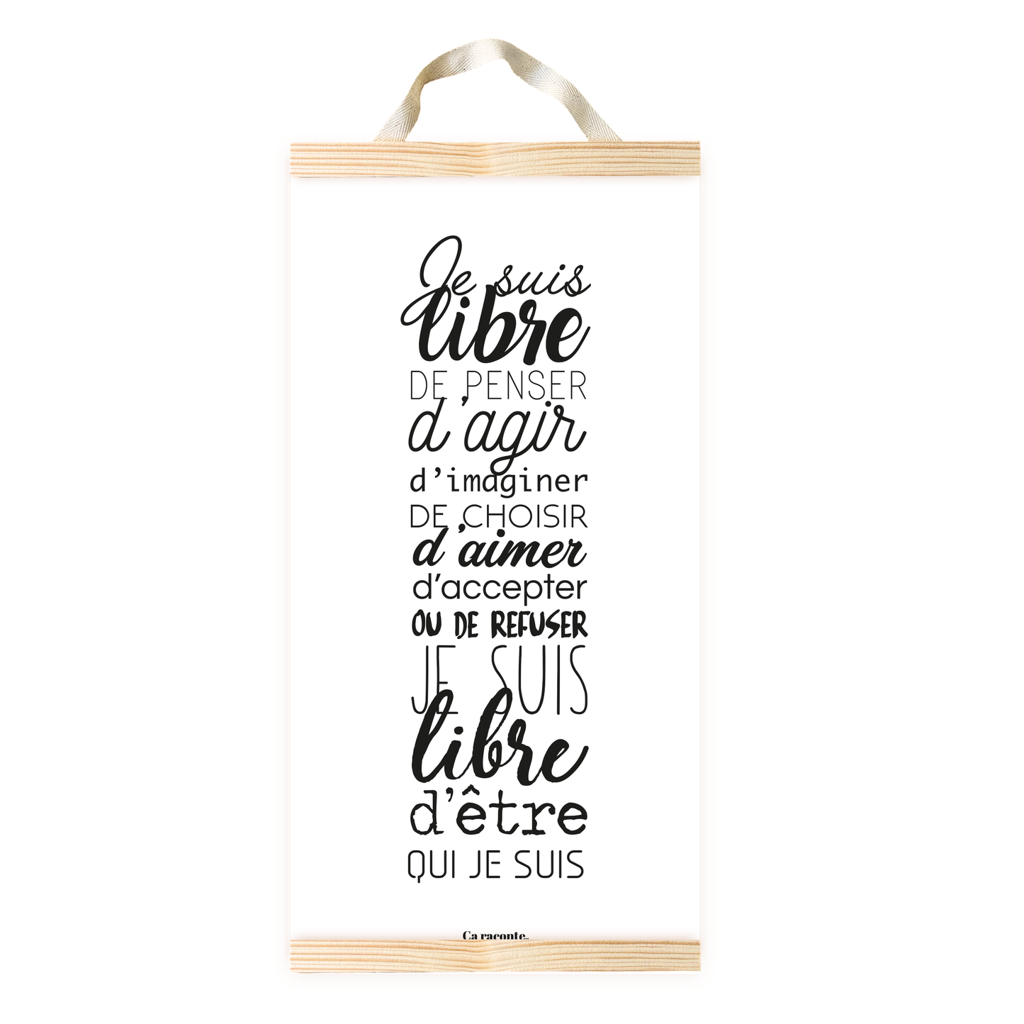 JE SUIS LIBRE (25x50) - Poster