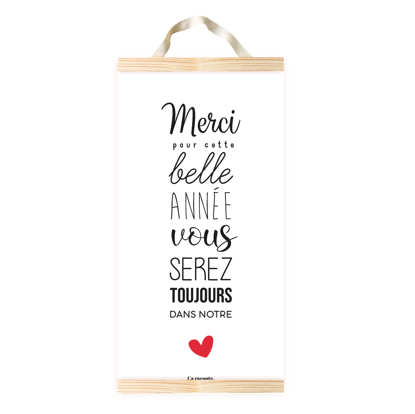 MERCI POUR CETTE BELLE ANNEE (25x50) - Poster