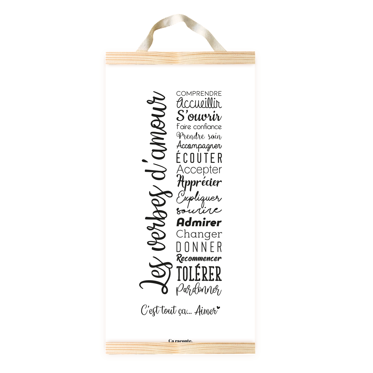 LES VERBES D'AMOUR (25x50) - Poster