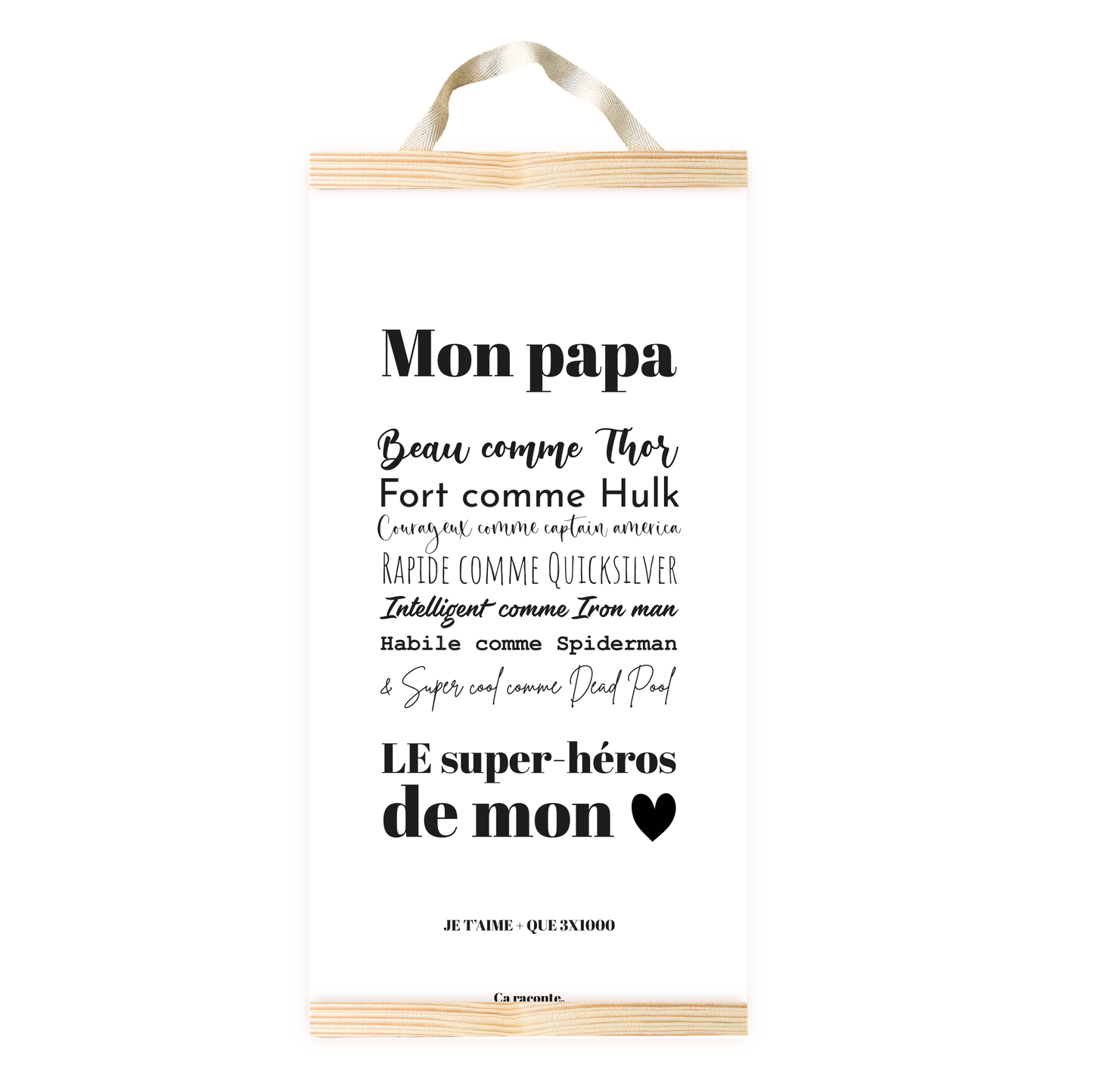 MON PAPA MARVEL (25x50) - Poster