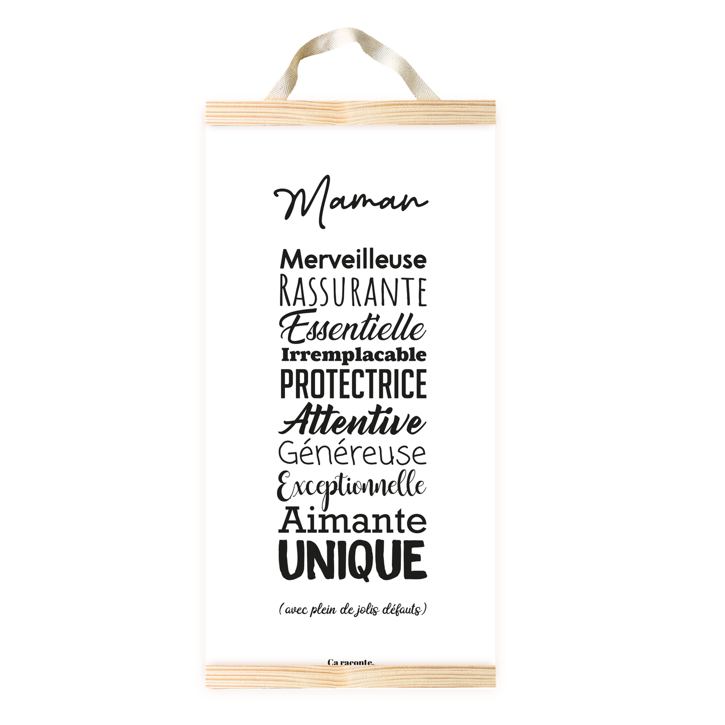 MAMAN ADJECTIF (25x50) - Poster