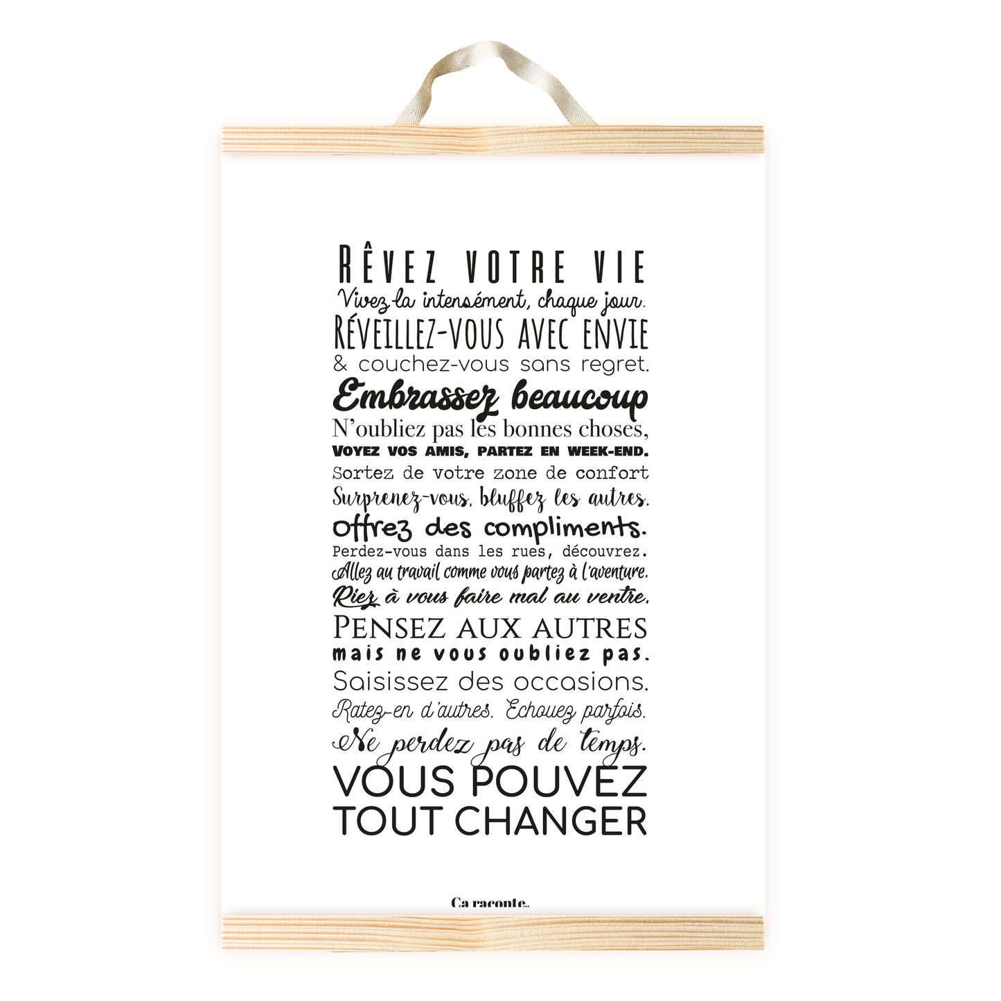 REVEZ VOTRE VIE (50X75) - Poster
