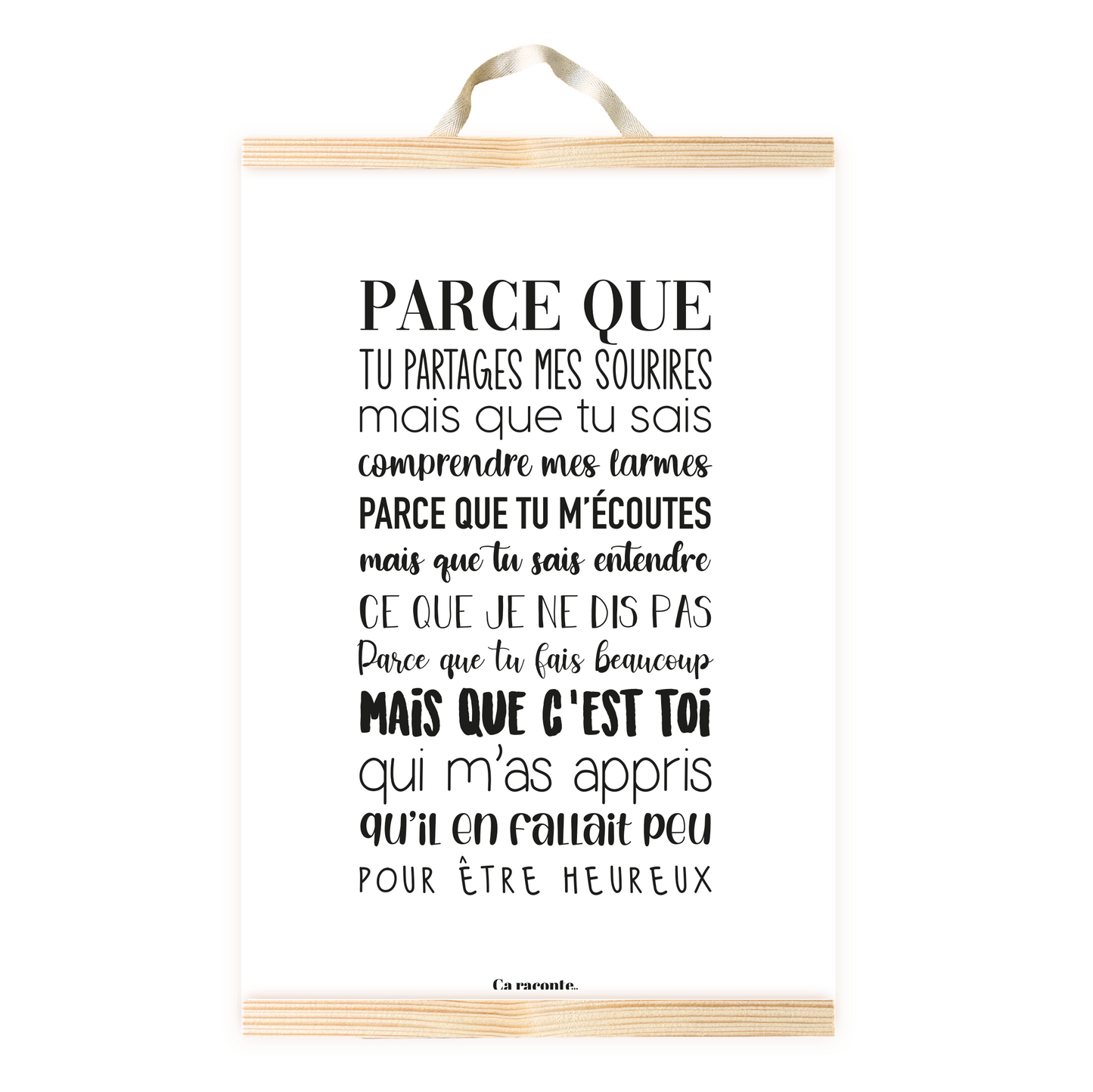 PARCE QUE (50X75) - Poster