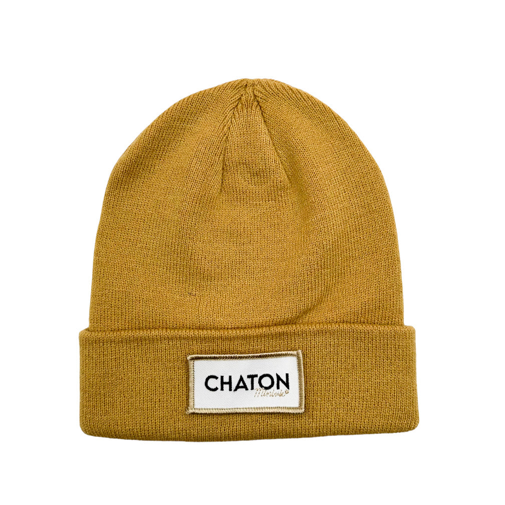 BONNET ADULTE ECUSSON - Sable