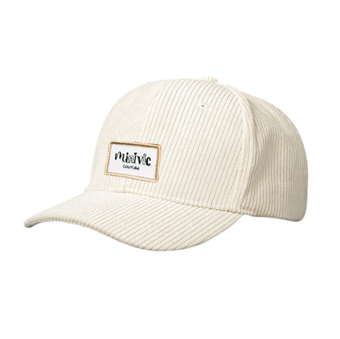 CASQUETTE - Velour côtelé Beige