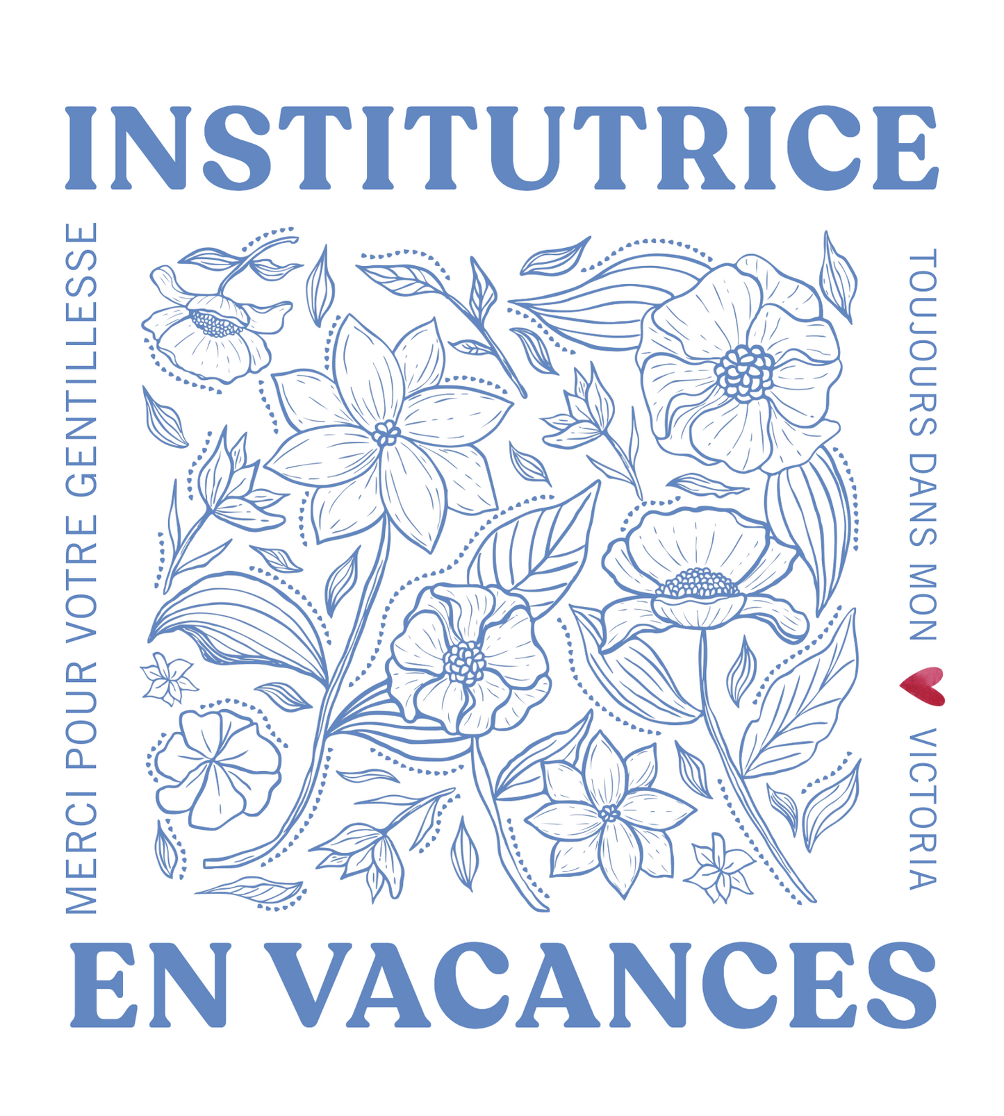 Tshirt institutrice modèle 5 - TSHIRT