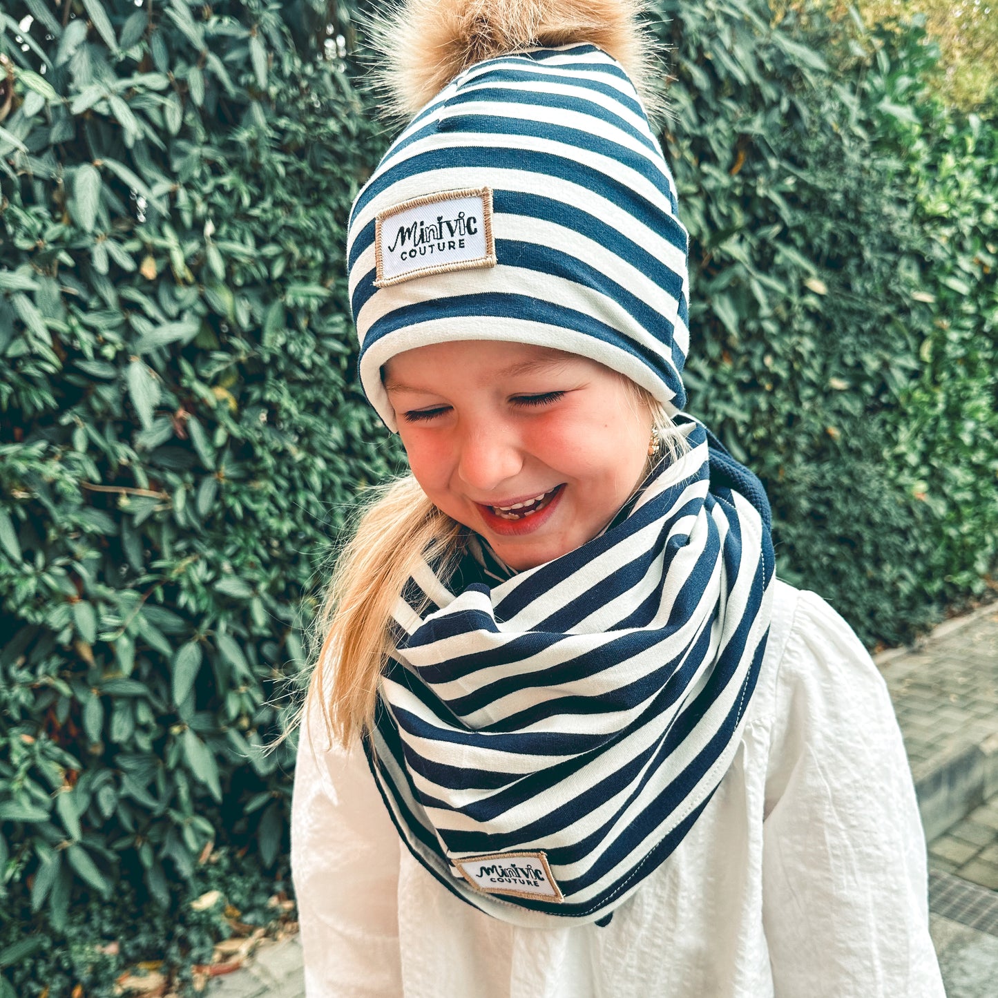 NIRAM BLEU - Bonnet avec bord