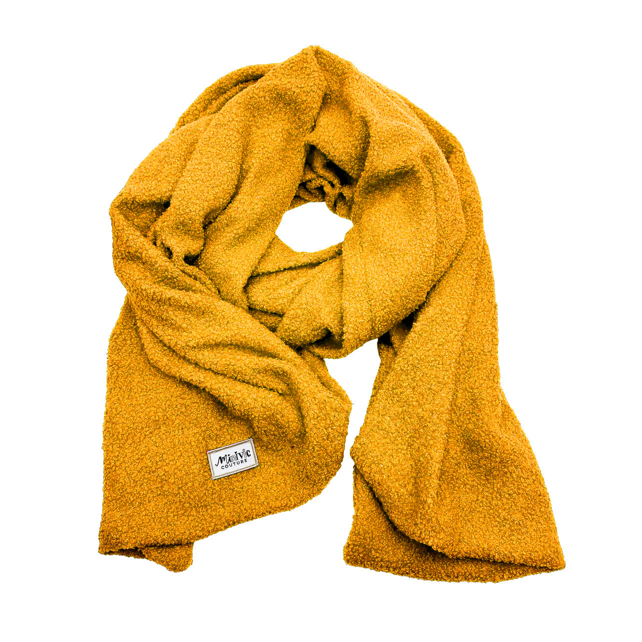 BOUCLETTE MOUTARDE - Echarpe XXL*