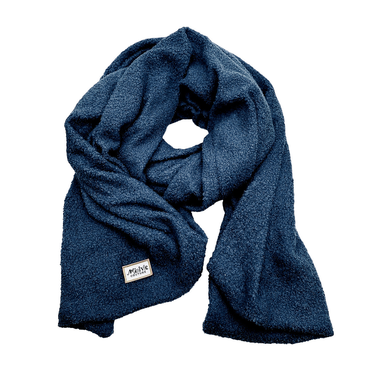 BOUCLETTE BLEU CANARD - Echarpe XXL*