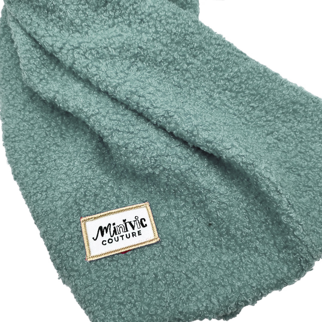 BOUCLETTE VERT EAU - Echarpe XXL*