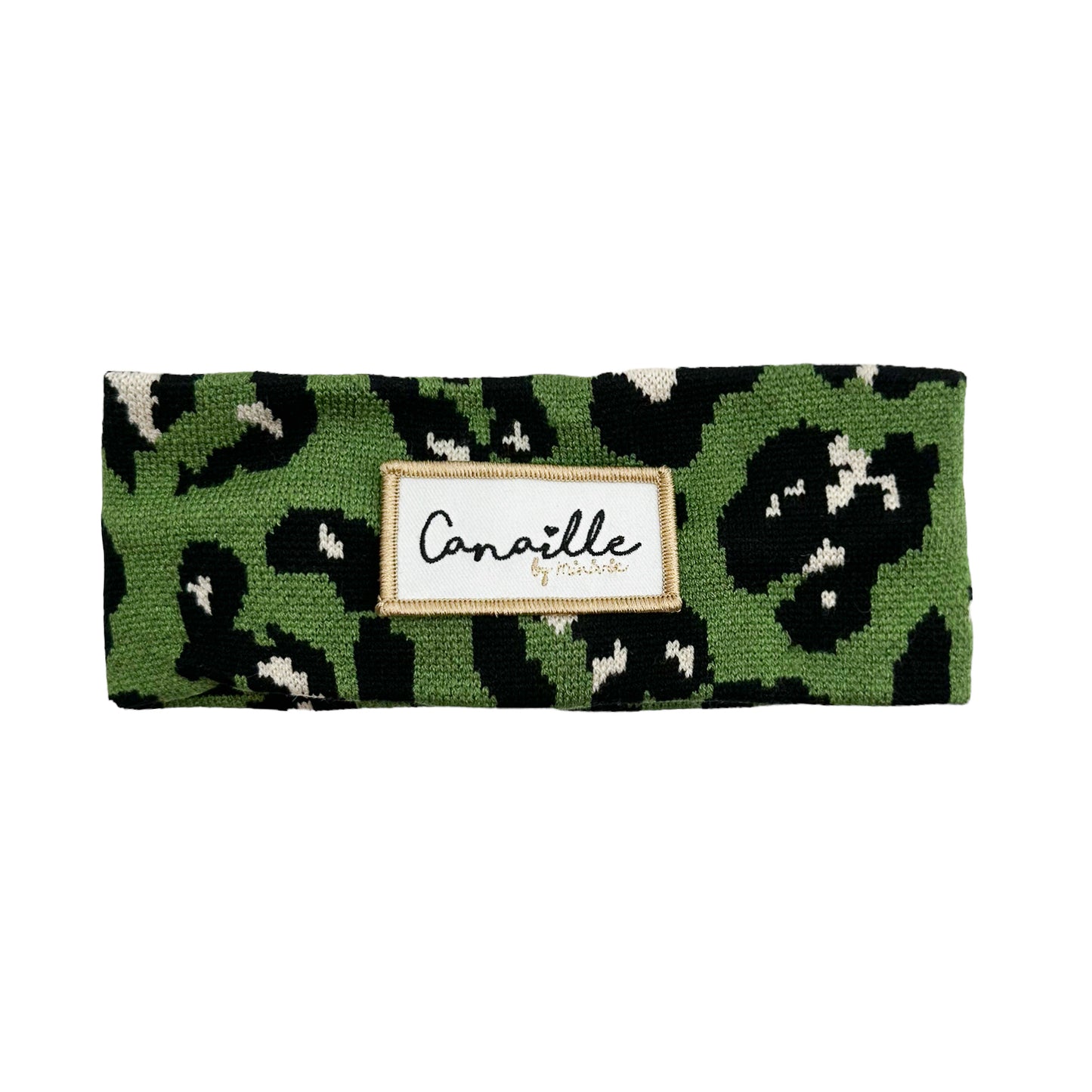BANDEAU MAILLE LEOPARD - Vert