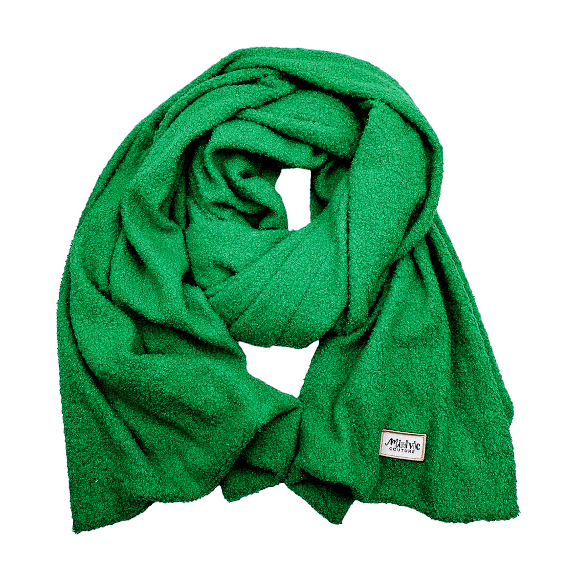 BOUCLETTE VERT SAPIN - Echarpe XXL