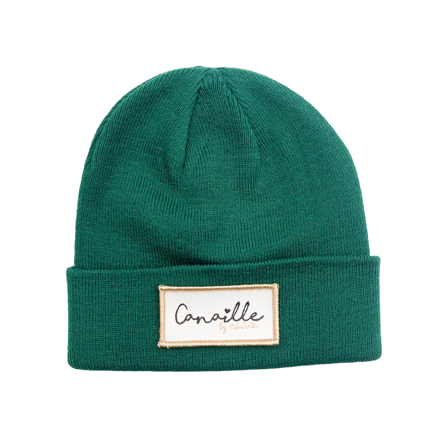 BONNET ADULTE ECUSSON - Vert sapin
