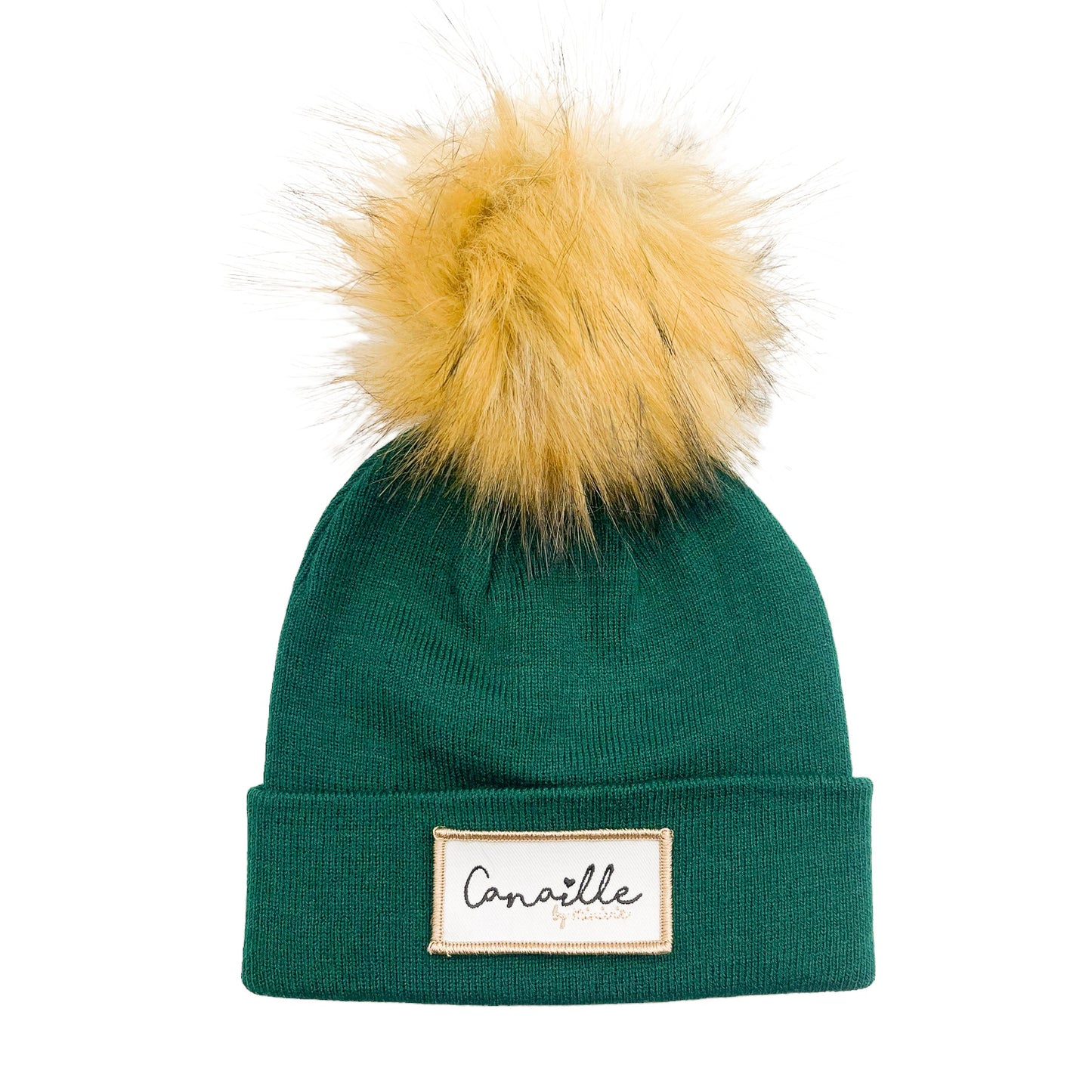 BONNET ADULTE ECUSSON - Vert sapin
