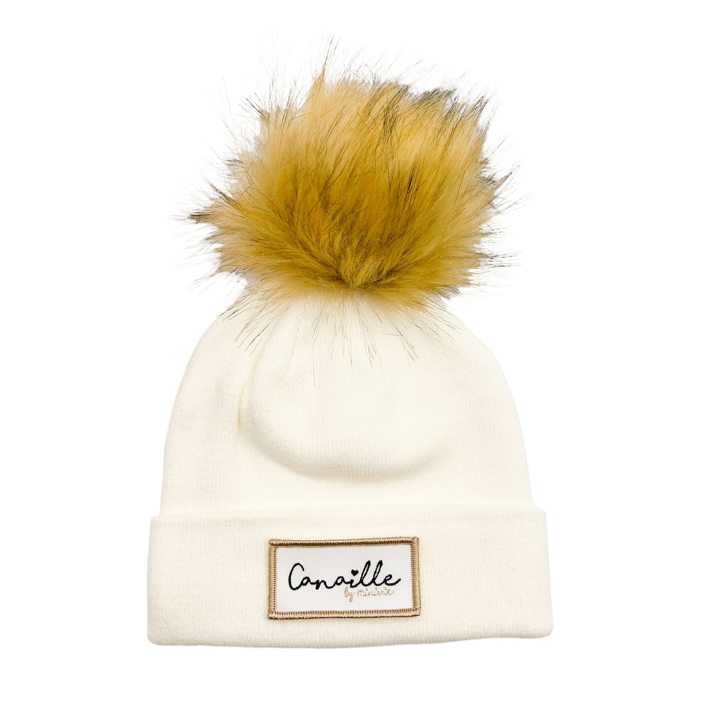 BONNET ADULTE ECUSSON - Blanc