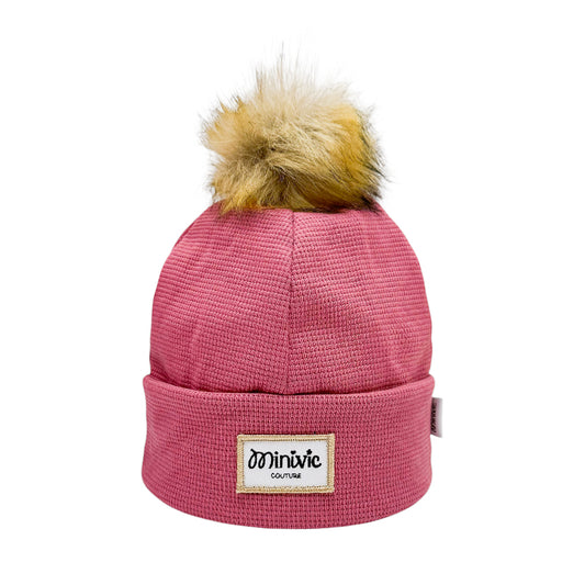 GAUFRE FRAMBOISE  - Bonnet avec bord*