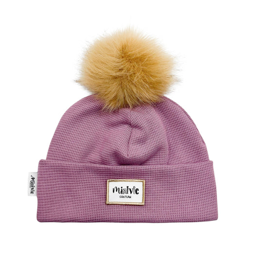 GAUFRE LILAS  - Bonnet avec bord