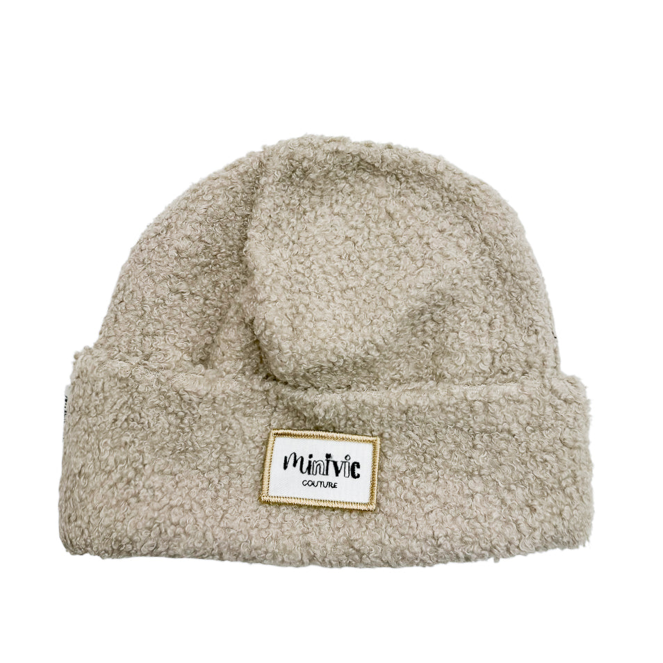 BOUCLETTE BEIGE - Bonnet avec bord