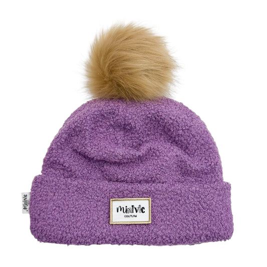 BOUCLETTE MAUVE - Bonnet avec bord