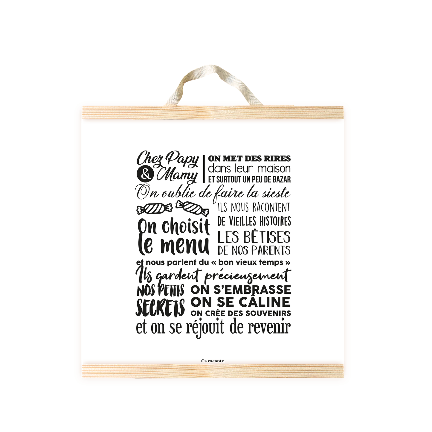 CHEZ PAPY MAMY (50X50) - Poster