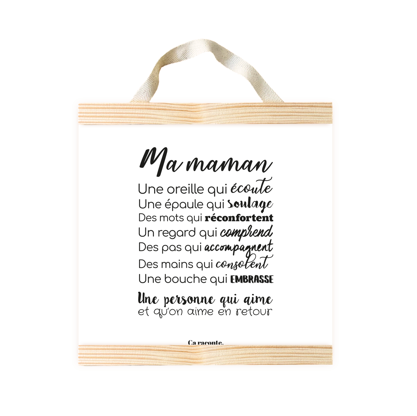 MAMAN QUALITE (25X25) - Poster