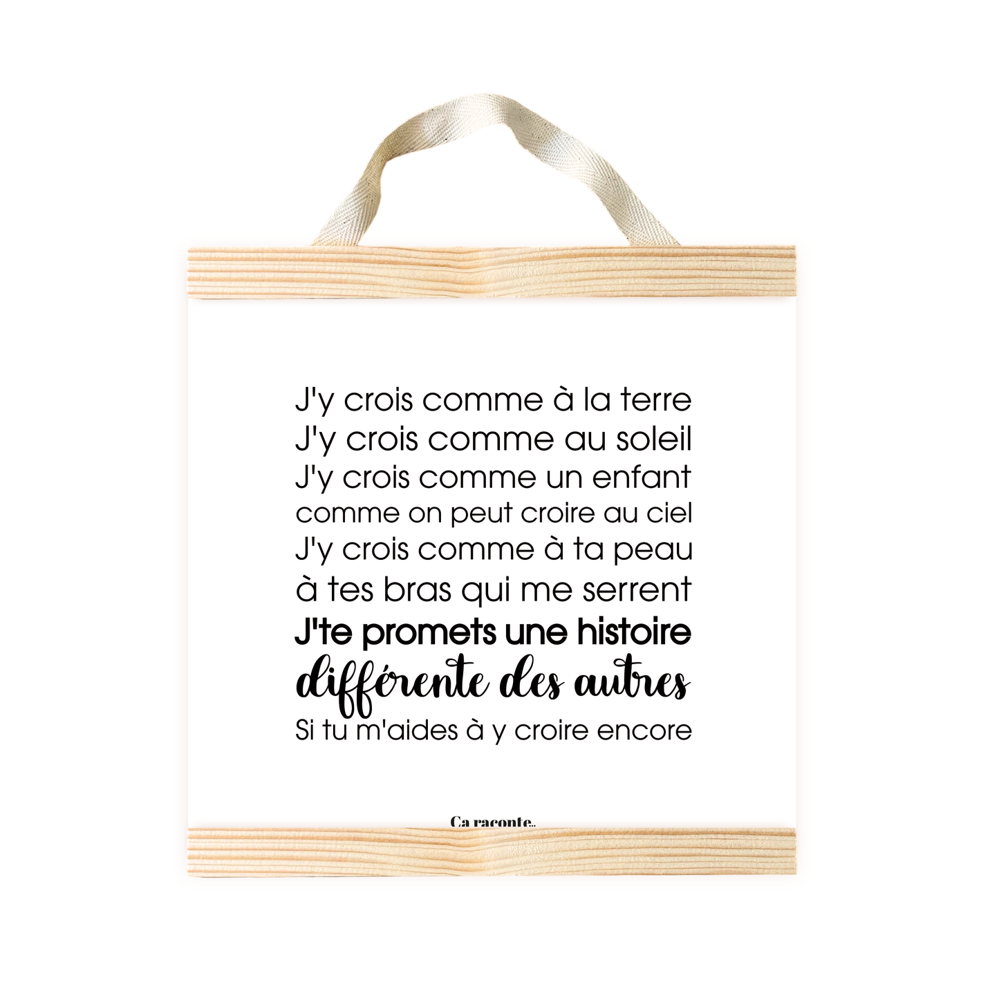 J'Y CROIS (25X25) - Poster