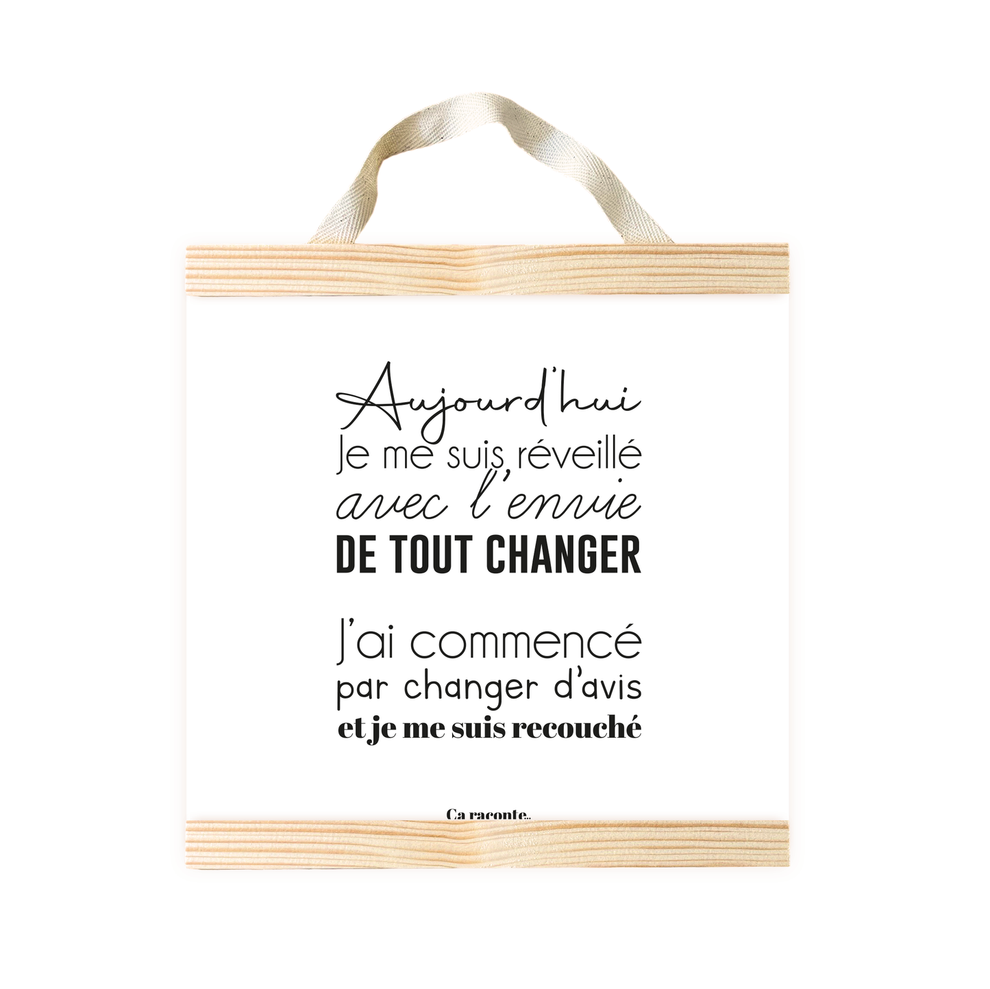 AUJOURD'HUI (25X25) - Poster