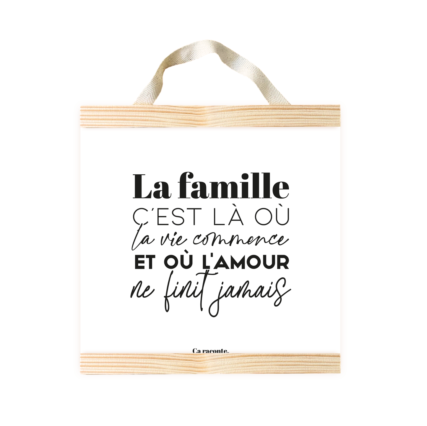 LA FAMILLE (25X25) - Poster