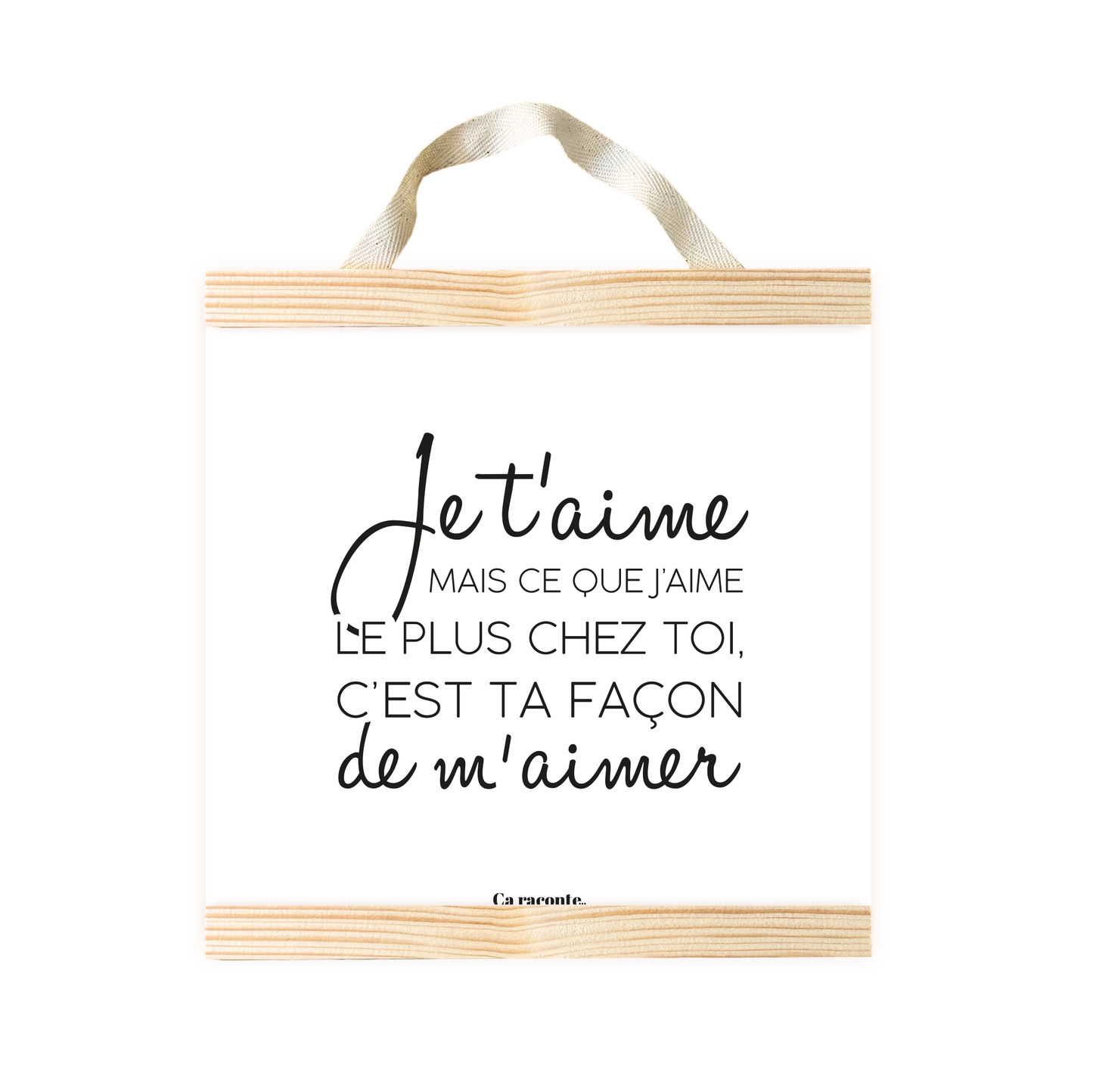 JE T'AIME MAIS (25X25) - Poster