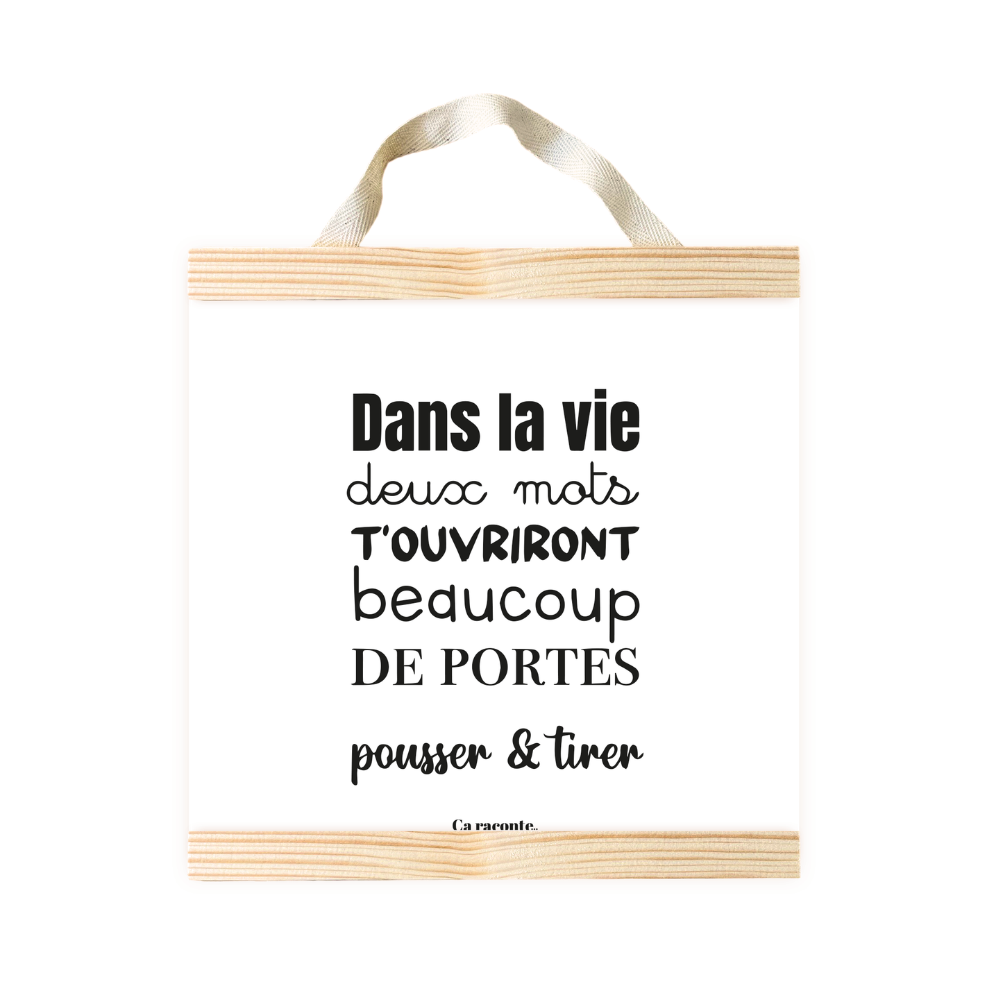 DANS LA VIE (25X25) - Poster