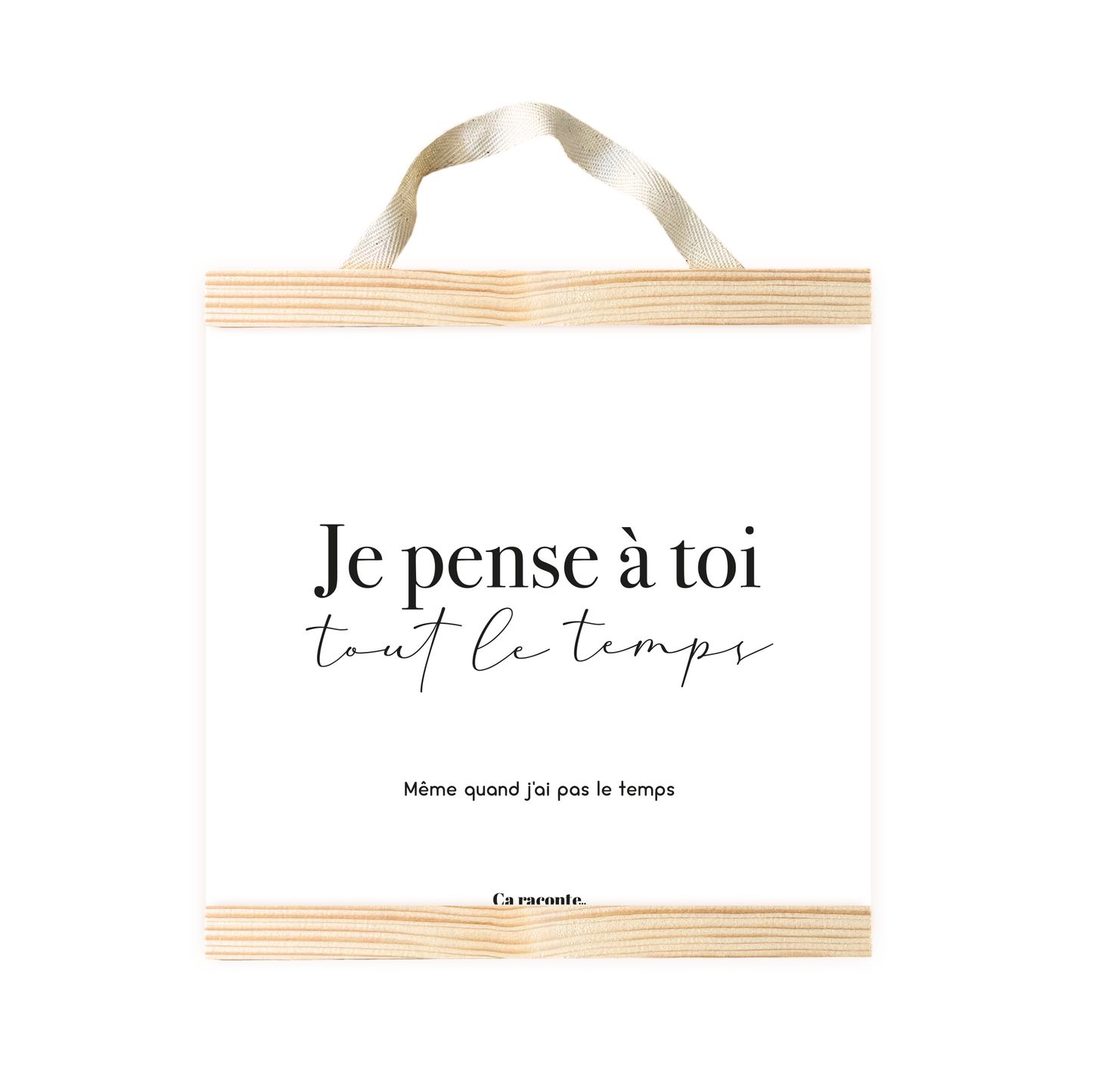 JE PENSE A TOI (25X25) - Poster