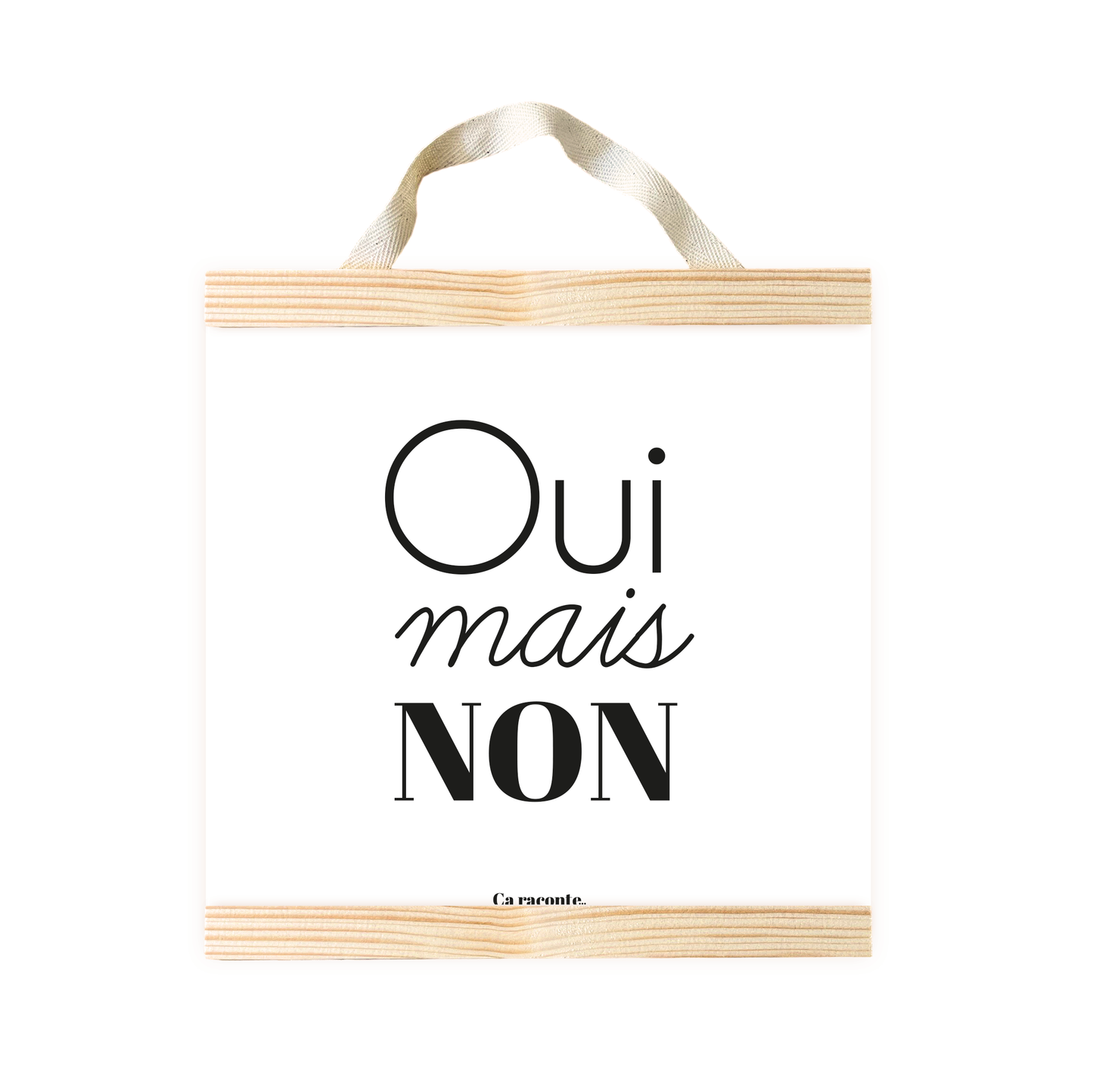 OUI MAIS NON (25X25) - Poster