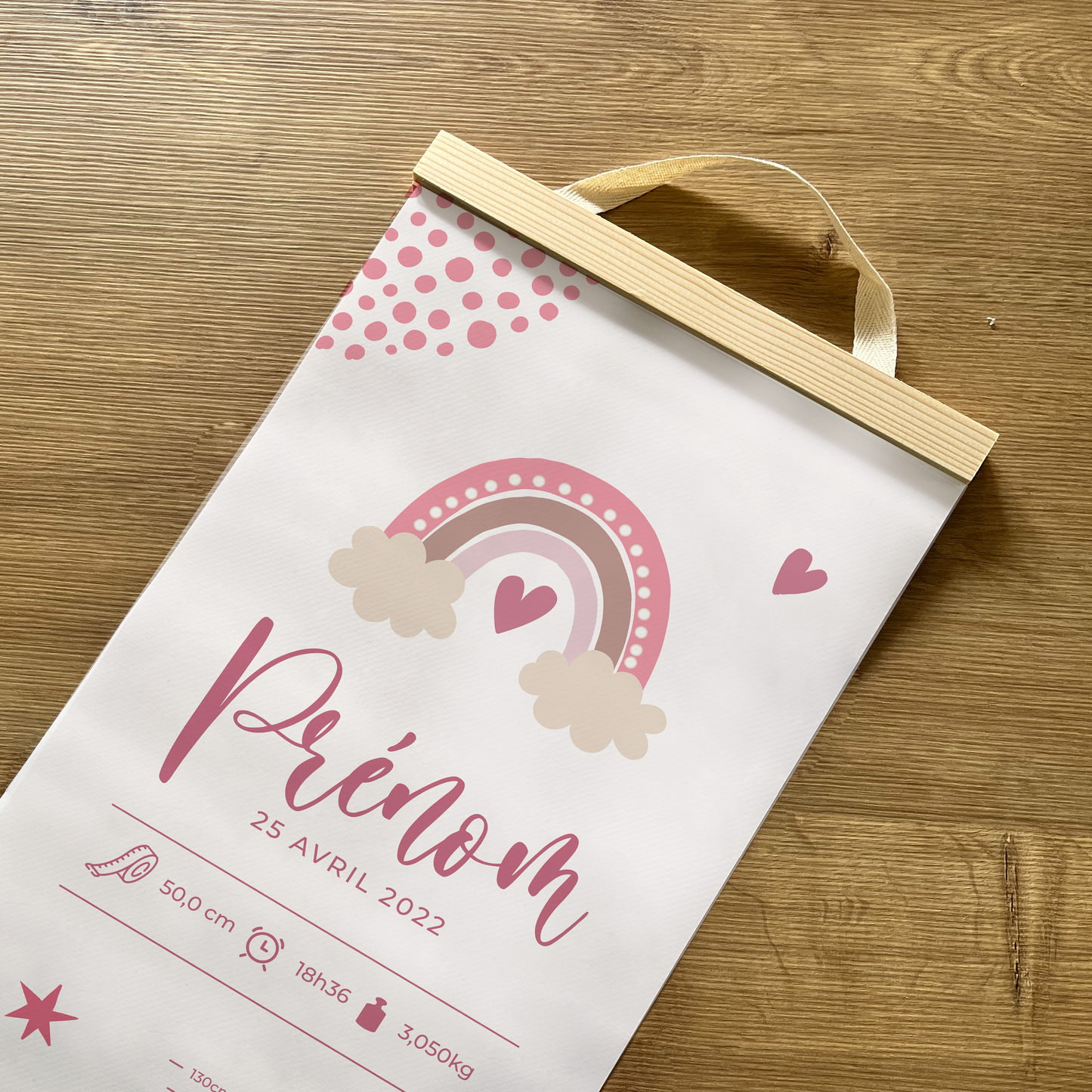 ARC EN CIEL ROSE - Toise