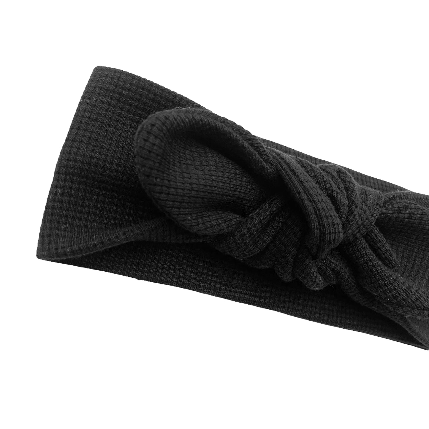 JERSEY GAUFRE NOIR - Bandeau