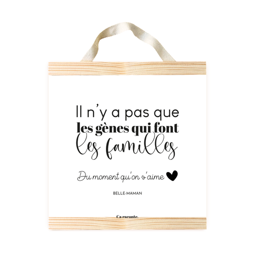 IL N'Y A PAS QUE LES GENES BELLE MAMAN (25X25) - Poster
