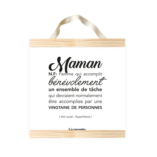 MAMAN SUPER HEROS (25x25) - Poster