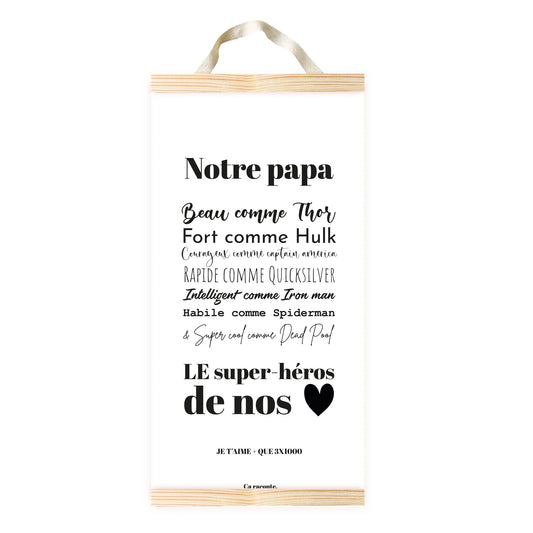 NOTRE PAPA MARVEL (25x50) - Poster