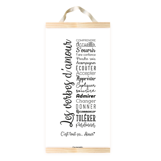 LES VERBES D'AMOUR (25x50) - Poster