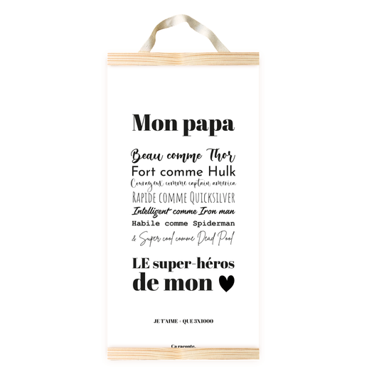 MON PAPA MARVEL (25x50) - Poster