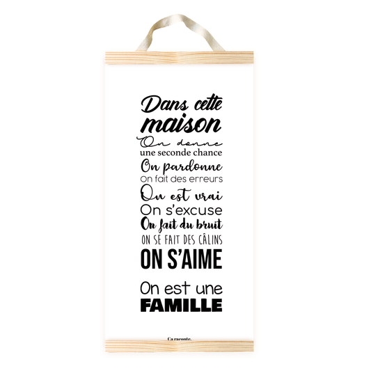 DANS CETTE MAISON (25x50) - Poster