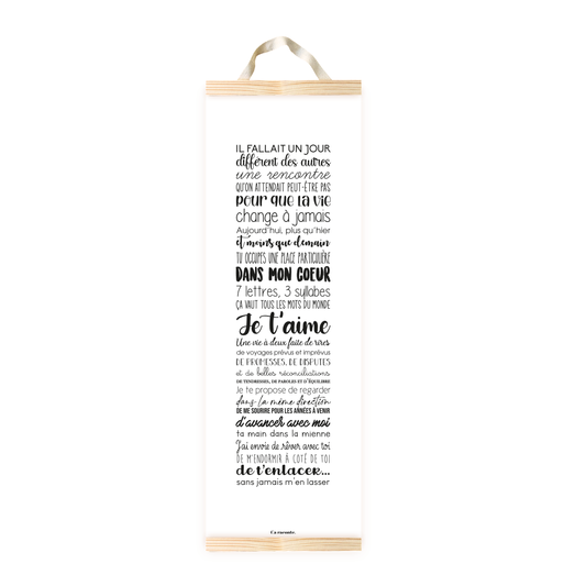 UNE RENCONTRE (25x75) - Poster