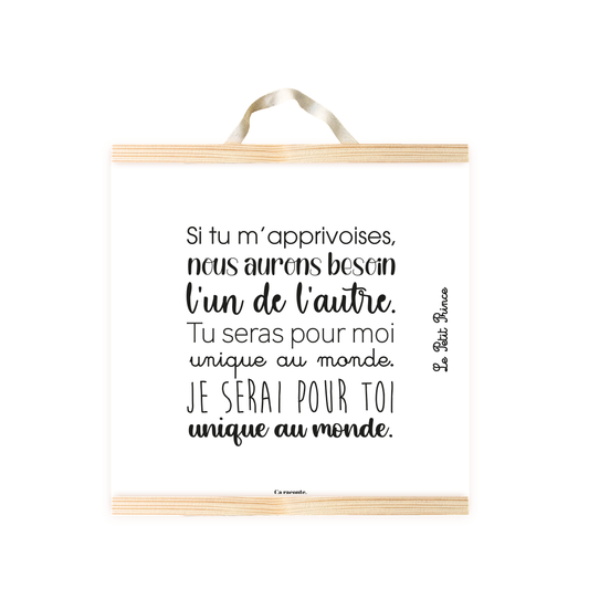 SI TU M'APPRIVOISE (50X50) - Poster