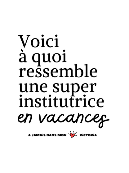 Tshirt institutrice modèle 4 - TSHIRT