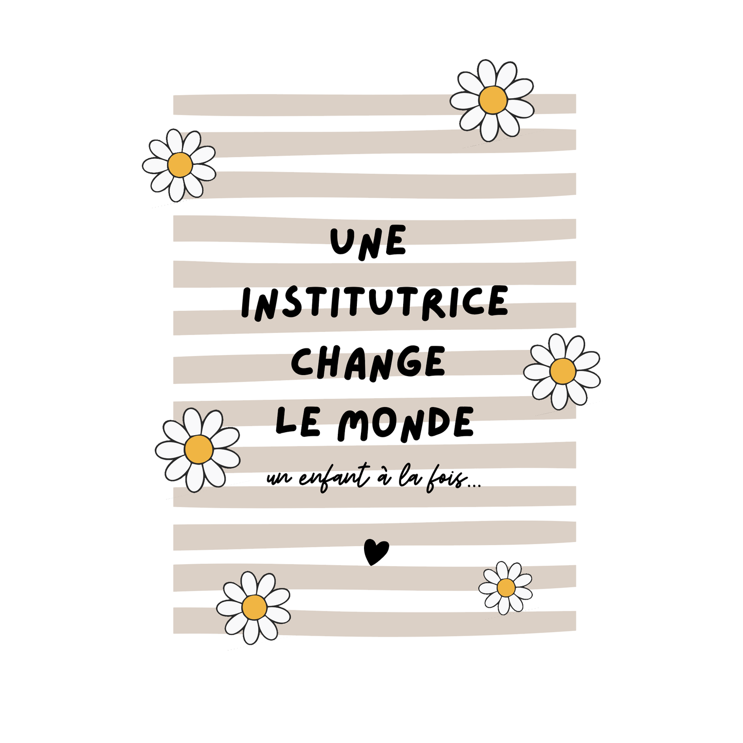 Tshirt institutrice modèle 8 - TSHIRT