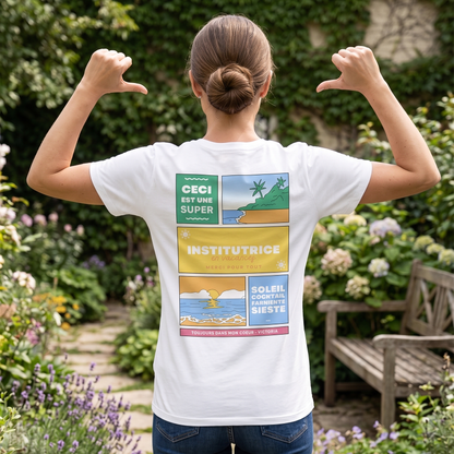 Tshirt institutrice modèle 2 - TSHIRT