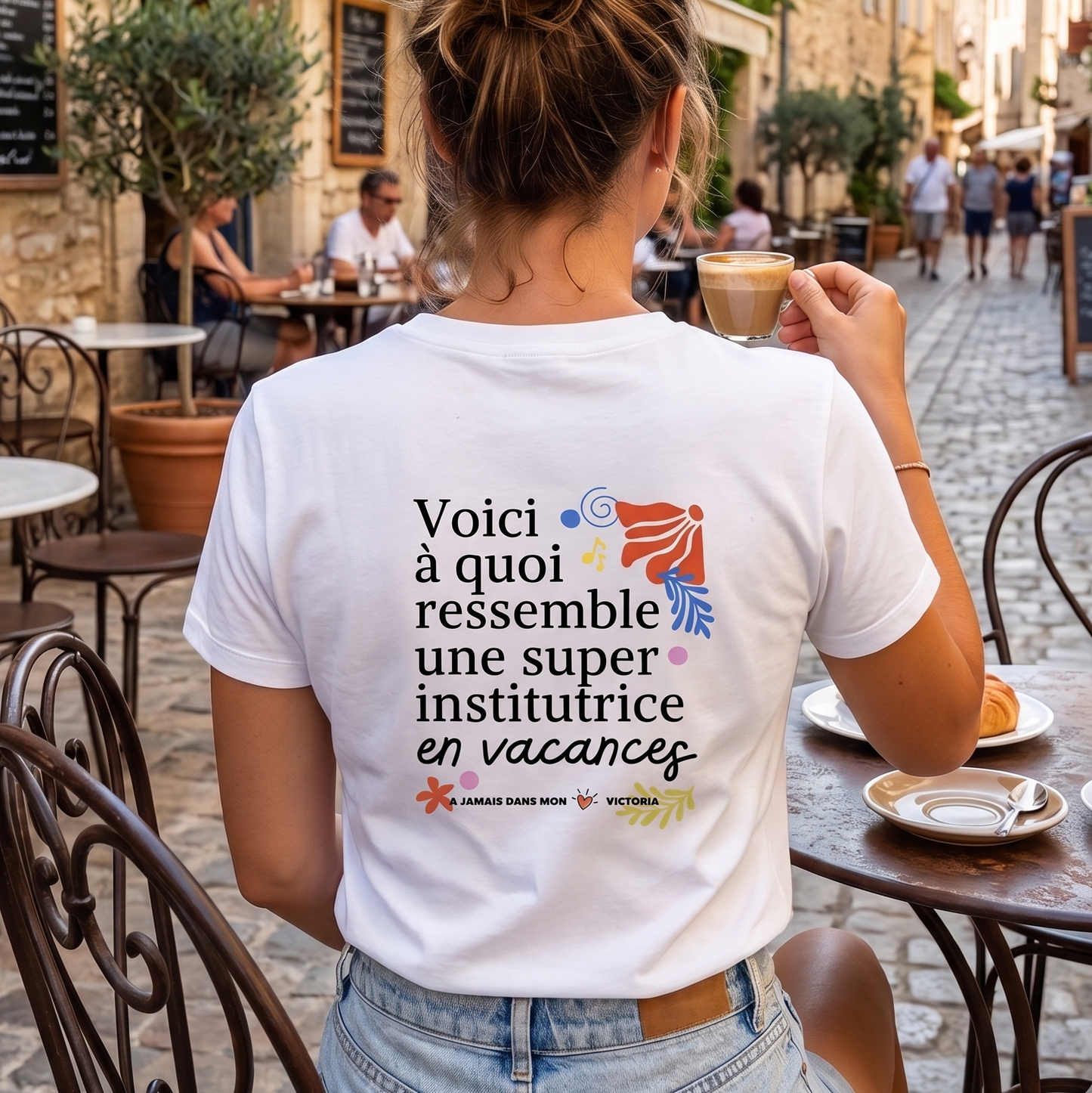 Tshirt institutrice modèle 4 - TSHIRT